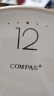 康巴丝（Compas）挂钟客厅钟表 万年历简约石英钟表挂墙时钟 C3242Y 轻奢金 28cm 晒单实拍图