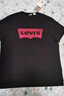 Levi's李维斯情侣美式宽松印花时尚简约舒适潮流纯棉圆领短袖T恤 黑色 002A0-0001 S 实拍图