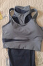 徽昂运动套装女瑜伽服套装跑步健身服速干衣拼色内衣背心长裤鲸蓝XXL 实拍图