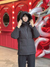 波司登（BOSIDENG）新款羽绒服90绒女款连帽保暖防风短款厚外套B250245112XS 黑色|8056-经典极简风 M 165/88A 110斤-120斤 实拍图
