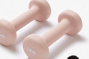 Keep 彩色浸塑哑铃 男女家用家庭健身肌肉塑形手臂轻重量樱粉 1kg*2 实拍图