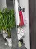风叶青青实木穿衣镜家用可旋转全身镜落地镜挂衣架收纳架一体卧室试衣镜子 宝马灰-滚轮款【加大版50cm】 实拍图