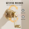 金贵夫人 晾衣架升降阳台三杆手摇晾衣杆手动室内晒衣架家用凉衣架 香槟金 2m 三杆 【高强度铝材】方杆 实拍图