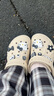 卡骆驰crocs贝雅云彩女士洞洞鞋户外休闲鞋|208186 冬日白-11S(含智必星) 35 (220mm) 实拍图