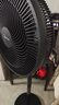 美的（Midea）【超级单品】七叶轻音立式电风扇家用柔风落地扇台式桌面小型风扇大风量节能摇头宿舍电扇 SAF30AB 实拍图