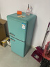 志高复古小冰箱迷你小型双门家用 冷藏冷冻两用节能轻音电冰箱 欧式现代家装网红颜值款化妆品茶叶 132升双门复古蓝【上冷冻下冷藏】 实拍图