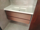 恒洁（HEGII）浴室柜 陶瓷一体盆 新中式大容量分区储物卫生间美妆洗手盆柜组合 【智能】BC6223胡桃色100cm 实拍图
