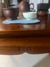 东成红木家具缅甸花梨（学名：大果紫檀）中式小茶桌餐桌八仙桌学习桌全实木四方桌书桌边几平几 60CM一桌一椅 实拍图