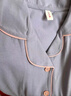 雅特茂月子服纯棉孕妇睡衣春夏产后怀孕期产妇哺乳家居服套装 （带胸垫） 春夏款180g-牛仔蓝 L 「合适121-140斤」 实拍图