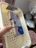 名创优品同款 杂物收纳筐塑料桌面收纳盒厨房橱柜零食玩具整理筐 奶油色/白色矮款中号 实拍图