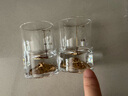 拜杰白酒杯一两金边玻璃酒杯烈酒杯酒盅小酒杯 一口杯 50ml2只装 实拍图