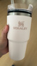 STANLEY网红吸管杯水杯保温杯大容量办公车载不锈钢杯子591ML-米白色 实拍图