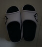 准者运动拖鞋男天际1夏季防水防滑软弹凉鞋室内外穿厚底涉水一字拖鞋 白/黑 【高弹防水按摩底 天际1 】 41 实拍图