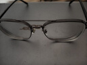 WAN XIN 新款 1.67超薄高清防蓝光镜片男可配度数送商务眼镜框女Z 9051黑银 时尚眉线框加大加宽 配万新1.60较薄非球面树脂镜片 实拍图