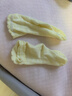 全棉时代儿童袜子7A抗菌婴幼儿宝宝纯棉中筒袜 黄白绿 14-16cm 实拍图