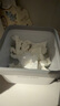 佳帮手车载桌面垃圾桶2.4L无盖家用客厅梳妆台垃圾收纳桶网红轻奢白色 实拍图