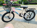 儿童自行车山地车6-7-8-10-12-15岁学生单车变速小孩18寸20寸22寸 高配变速白粉色带车筐后座+礼包 20寸适合身高120-140厘米【约8-12岁】 实拍图