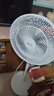 美的（Midea）【品质推荐】七叶轻音柔风电风扇/家用省电落地扇/台式电扇/广角摇头节能宿舍小型风扇 SAE35CA 实拍图