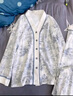 婧麒（JOYNCLEON）月子服春夏纯棉孕妇可哺乳睡衣产前产后透气舒适 蓝 L Jyz154235 实拍图