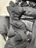 保姆鹅  儿童羽绒服宝宝中长款护脸加厚鸭绒外套防风保暖童装冬装 炭黑 140 实拍图