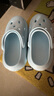 朴西奶酪踩屎感洞洞鞋女厚底凉鞋沙滩包头拖鞋外穿情侣 冰河蓝 35-36 实拍图