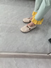 软底洞洞鞋女2025夏季新款平底舒适百搭镂空妈妈女鞋休闲防滑上班 米白色 38 实拍图