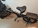 凤凰（Phoenix） 折叠自行车女男士儿童学生轻便携免安装载可折叠小轮单车 【免安装/钢架】7速三刀黑色 20寸【适合身高145-175cm】 实拍图