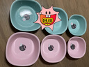 茶花（CHAHUA）抗菌塑料脸盆方盆加厚孕妇宝宝专用洗脸盆婴儿洗脚洗pp盆 粉色方盆【小、大、特大号】3只 实拍图