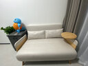 莫柏思奶油风布艺沙发床折叠两用2025新款小户型客厅多功能单人沙发双人 1.5m双人位乳胶款(无茶盘) 实拍图