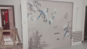 栢景居电视背景墙壁纸简约现代轻奢3D立体2025新款18D包安装影视墙壁布 油画布/平方 仅墙纸 实拍图