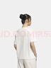 adidas经典简约纯棉运动上衣圆领短袖T恤女装夏季阿迪达斯三叶草 汉玉白 XS 晒单实拍图