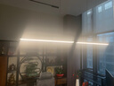 Paulmann P德国柏曼护眼餐厅吊灯全光谱一字长条餐桌吧台LED灯具简约智能 【推荐1.6-2m长桌】 手扫调光版【雅光黑】 实拍图