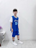 G.DUCKKIDS童装男童篮球服套装2024新款儿童夏装两件套夏季大童运动速干衣服 23号蓝色 150码建议身高140-150年龄11-12 实拍图