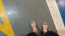 意尔康凉鞋女水钻一字带凉鞋百搭气质仙女风罗马凉鞋 26135W米白37 实拍图