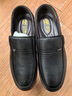 蜻蜓牌新款牛皮男士皮鞋圆头套脚透气商务休闲真皮男中老年人爸爸鞋子男 黑色 40 实拍图