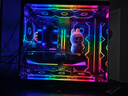 骨伽星链V2  机箱积木风扇 ARGB 5v3针主板同步 PWM温控调节（12CM/降噪防震脚垫） 星链V2黑色正叶（3连包） 实拍图