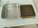 三四钢不锈钢保鲜盒316L食品级饭盒餐盒密封冰箱收纳盒家用方盘带盖水果 2000ml*1（蒸烤烘焙可用） 实拍图