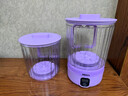 梦多福内衣内裤洗衣机专用迷你小型洗衣杯自动清洗机洗袜子神器无线双杯双桶充电便携宿舍免安装分体懒人 霞光紫（单杯/4000毫安）续航22次 内衣裤专用分桶分体-2.5L大容量 实拍图