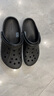 crocs卡骆驰洞洞鞋贝雅卡骆班轻便耐磨一脚蹬休闲鞋|205089 黑色/白色-066 41 /42(260mm) 实拍图