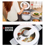 膳魔师（THERMOS）电压力锅高压锅电饭煲家用1-2-3人用0涂层系列3升迷你小型多功能百膳电饭锅全自动排气不锈钢内胆 【微压百膳】白色尊享款 3L 实拍图