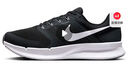 耐克NIKE跑步鞋男缓震透气RUN SWIFT 3运动鞋DR2695-002黑白44 实拍图