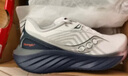 Saucony索康尼彭于晏同款胜利22跑步鞋男缓震舒适慢跑鞋白深兰42 实拍图