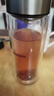 希诺抗菌玻璃杯双层商务办公车载水杯男高档泡茶杯子XN-9303 360mL 实拍图