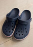 卡骆驰crocs洞洞鞋贝雅卡骆班轻便耐磨一脚蹬休闲鞋|205089 深蓝/辣椒红-4CC 45 (290mm) 实拍图