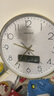 Timess 挂钟电波钟客厅万年历2025新款钟表简约日历时钟自动对时挂墙表 华贵金35CM电波款 实拍图