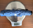 MAMORU防紫外线遮阳伞 三折彩胶防晒太阳伞 超轻碳纤铅笔伞135g湖蓝色 实拍图