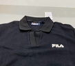 FILA 斐乐官方女子针织连衣裙时尚修身POLO领短袖裙子 正黑色-BK L (170) 88A 实拍图
