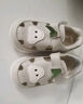 牧童儿童凉鞋宝宝学步鞋女夏镂空透气机能鞋婴儿防撞鞋子男 奶油灰22 实拍图