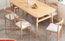 莱伦森餐桌椅组合家用小户型吃饭桌子仿实木长方形出租房一桌四椅套装 原木色单桌 120cm 长80cm宽75cm高 实拍图