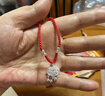 中国黄金（CHINA GOLD）平安锁足银项链长命银锁镂空时尚吊坠婴儿宝宝百天周岁生日礼物 【京速达】足银平安锁+银珠红绳【品牌礼盒+证书】 实拍图